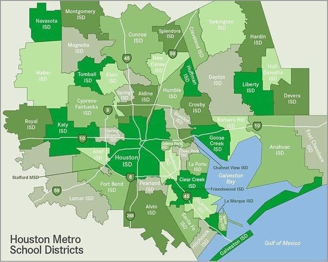 Mapa do distrito de Houston